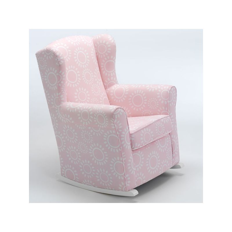 Sillon de Lactancia Mecedora Natale Bellisima Soles Rosa Roa Baby Moon